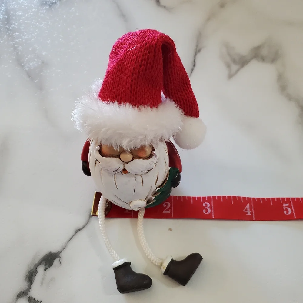 Santa, Snowman & Reindeer Shelf Sitters 3 Piece Figurine Set